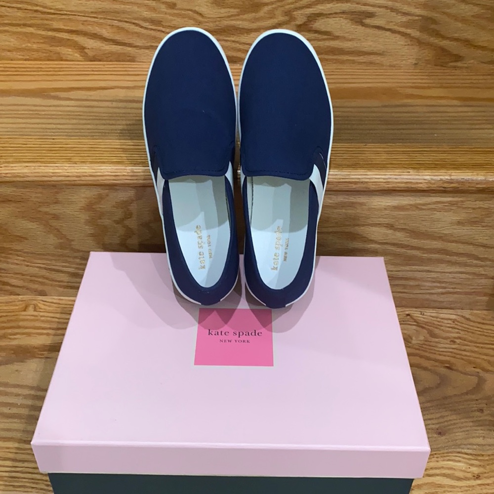 BRAND NEW!! Kate Spade sandy canvas sneakers